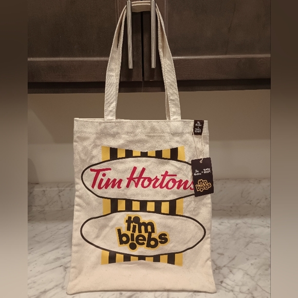 Justin Bieber Handbags - Tim Hortons Tim Biebs Canvas Tote Bag